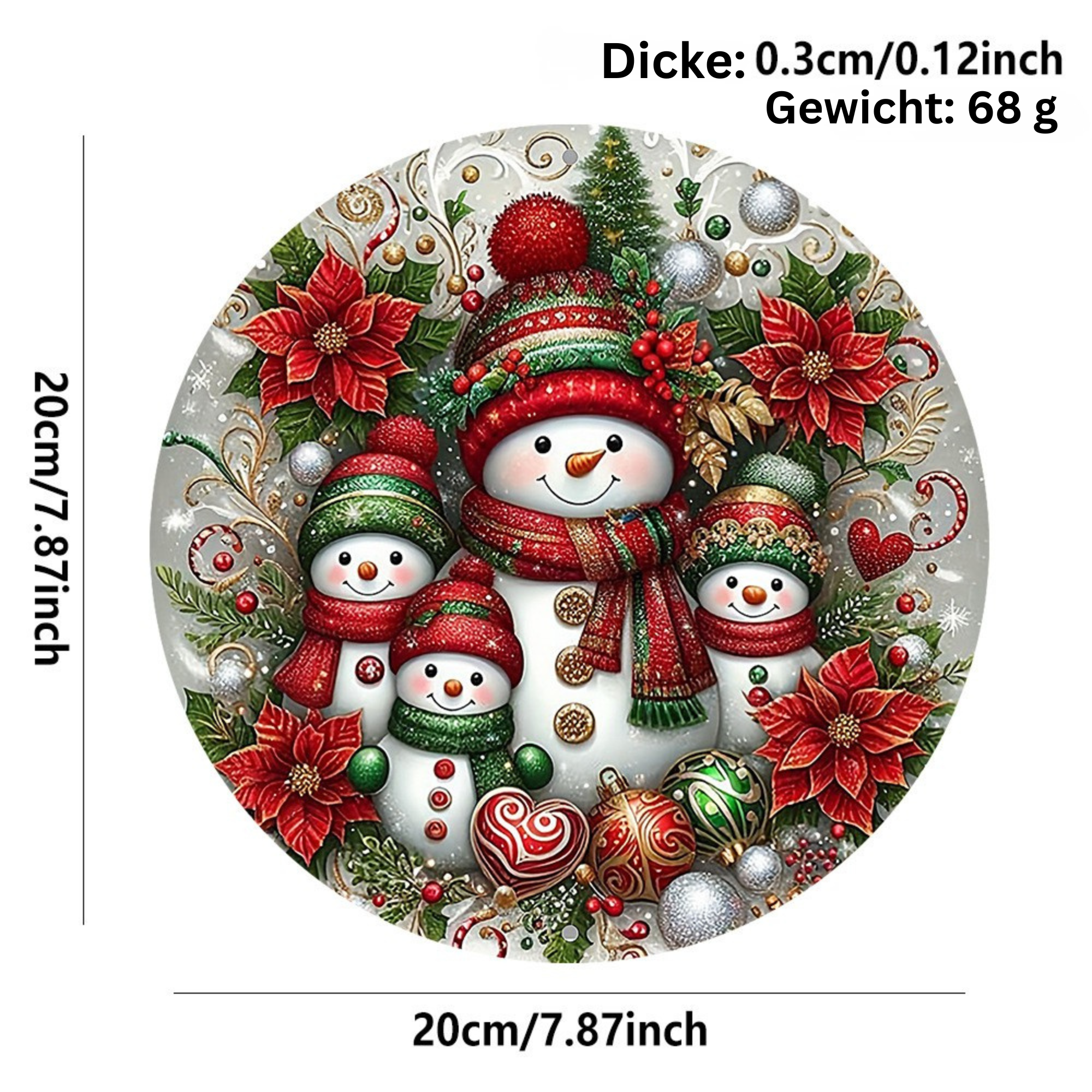 Weihnachtszwerg Holzschild