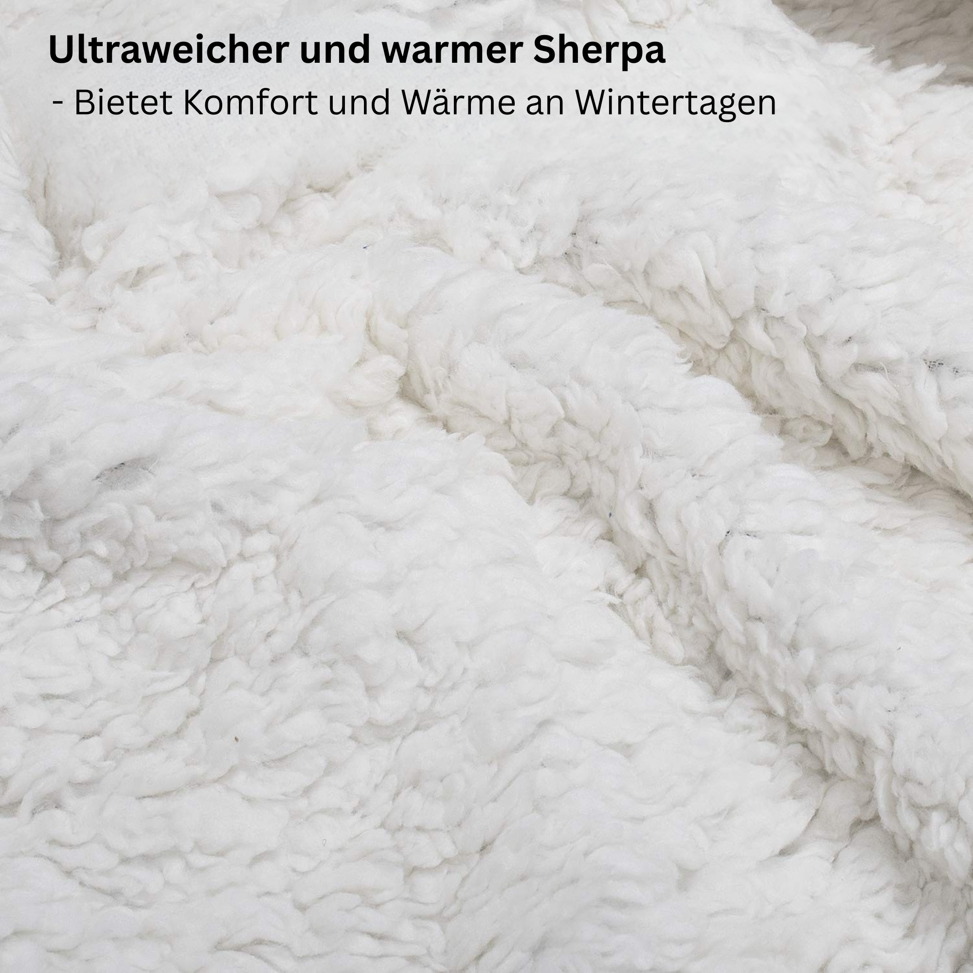 Weihnachtsdecke Sherpa Rot