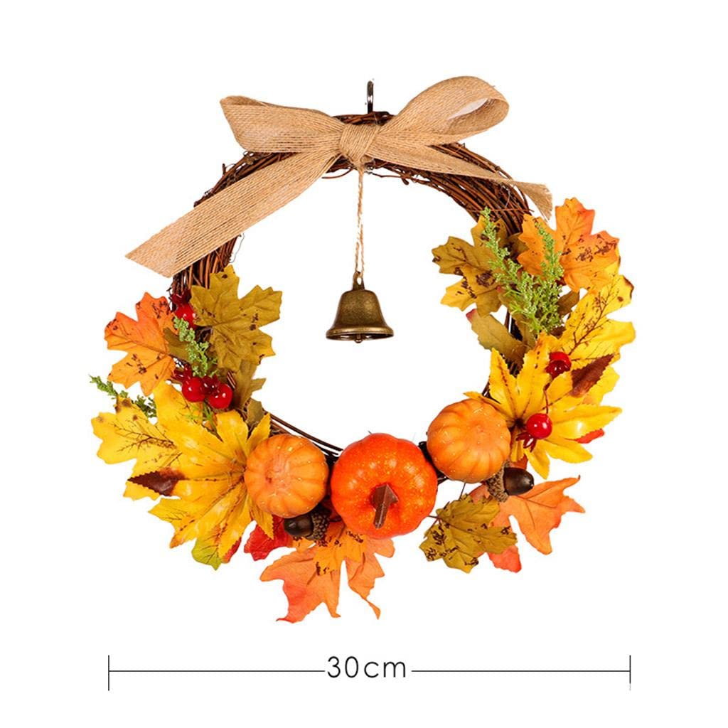 Herbstkranz mit Ahornblättern
