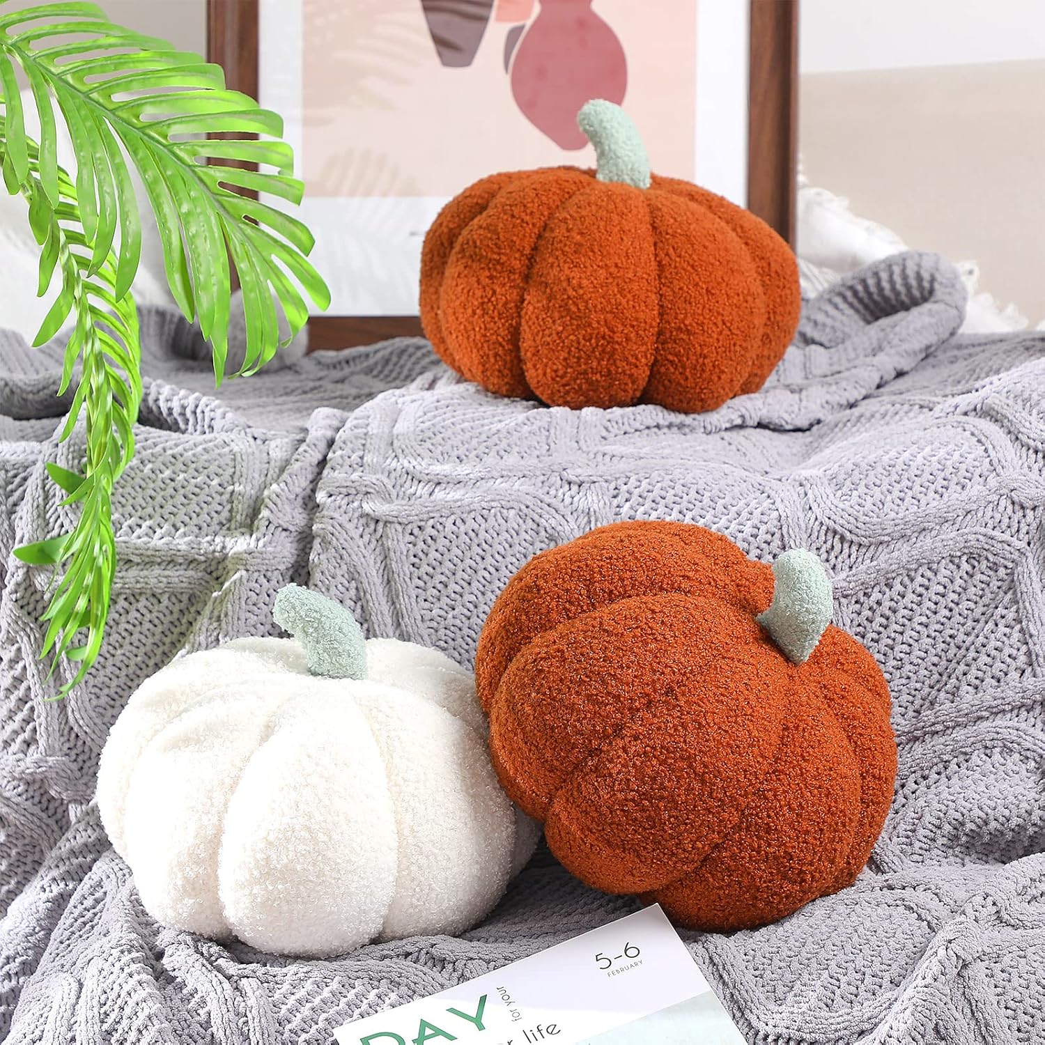 Kürbis-Kissen 2er-Set