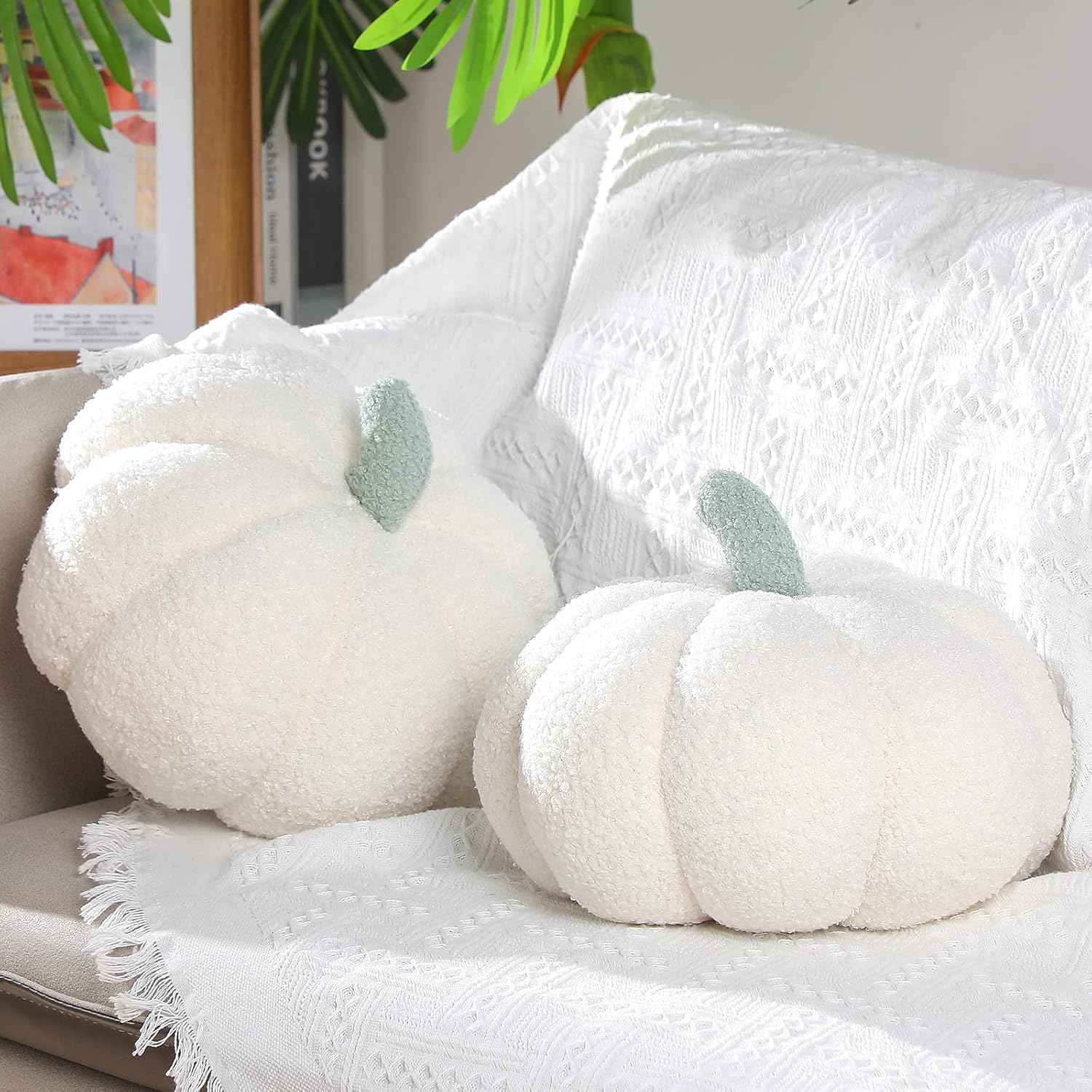 Kürbis-Kissen 2er-Set
