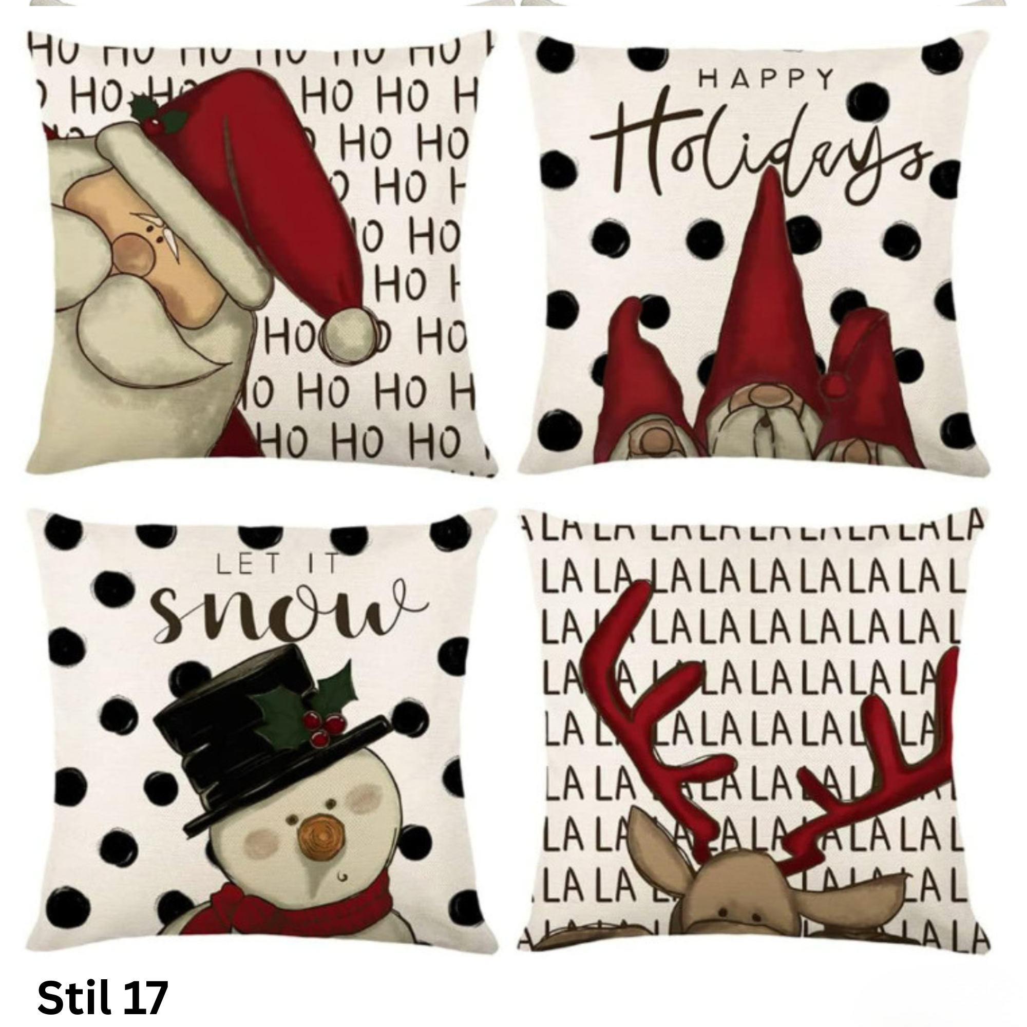 Weihnachtskissenbezüge