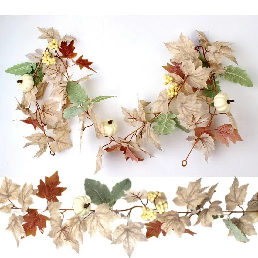 Herbstliche Ahornblattgirlande