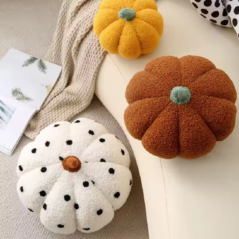 Herbst Kürbis Plüschkissen