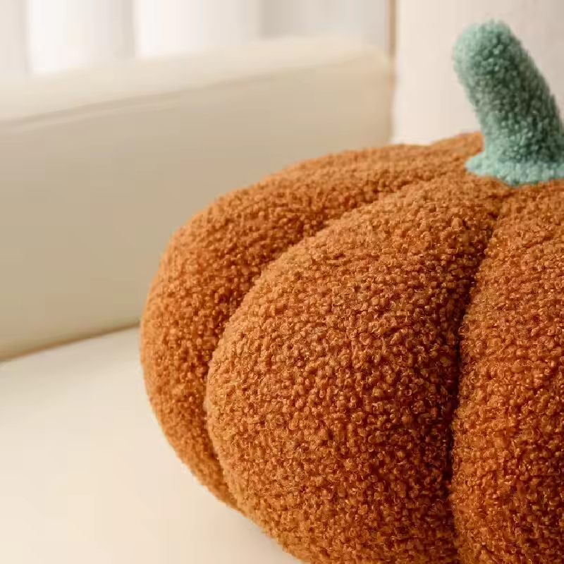 Herbst Kürbis Plüschkissen