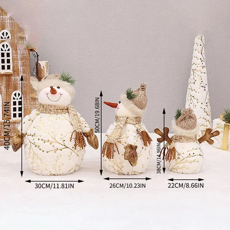 Plüsch-Schneemann-Weihnachtsmütze