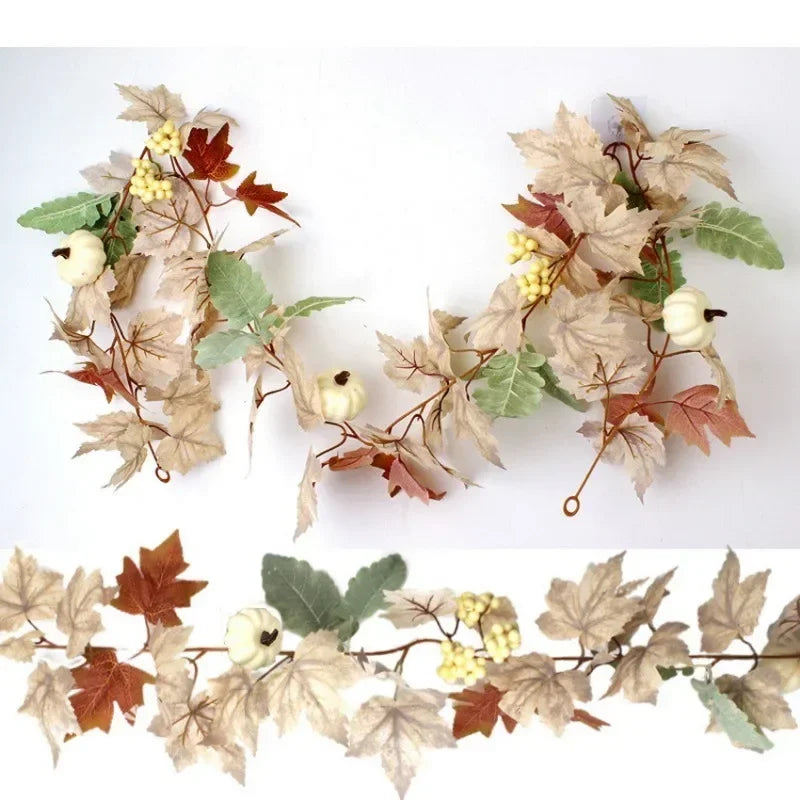 Herbstliche Ahornblattgirlande