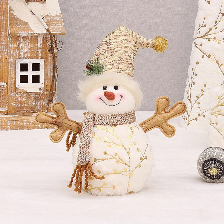 Plüsch-Schneemann-Weihnachtsmütze