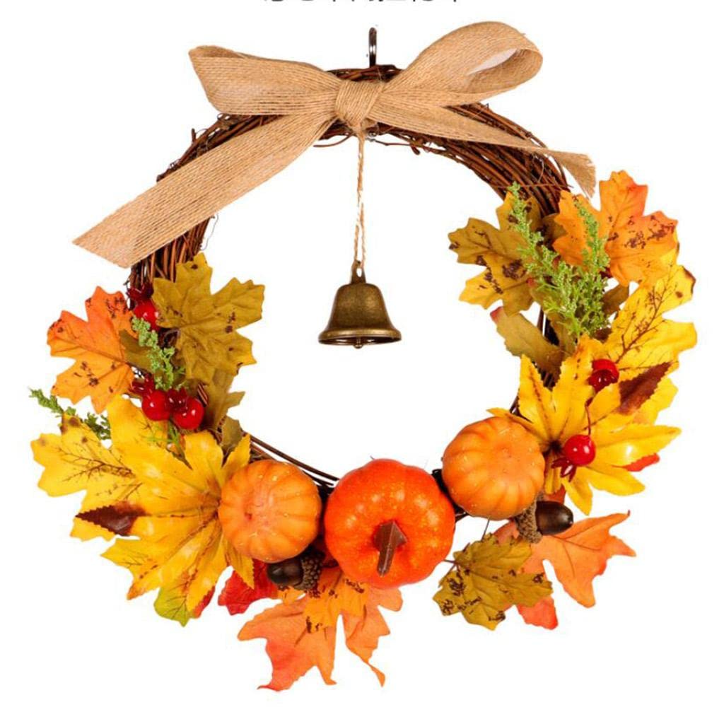 Herbstkranz mit Ahornblättern