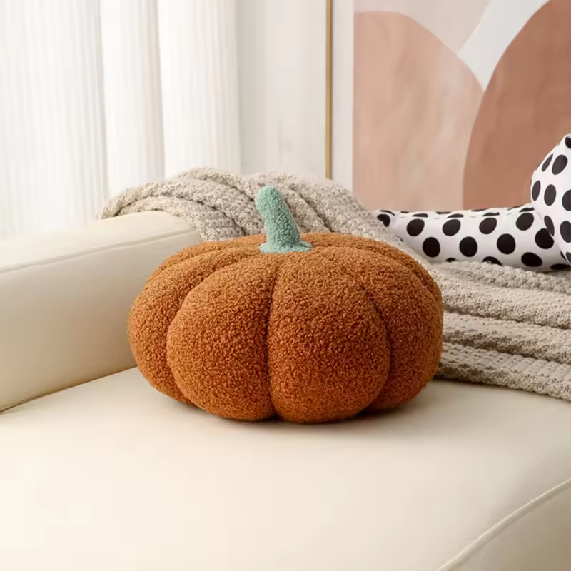 Herbst Kürbis Plüschkissen