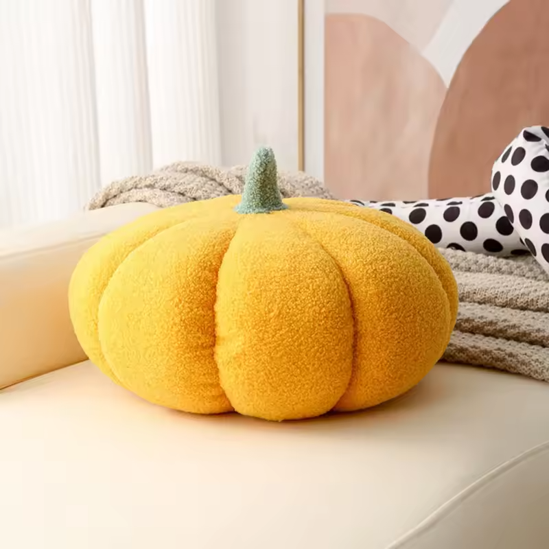 Herbst Kürbis Plüschkissen