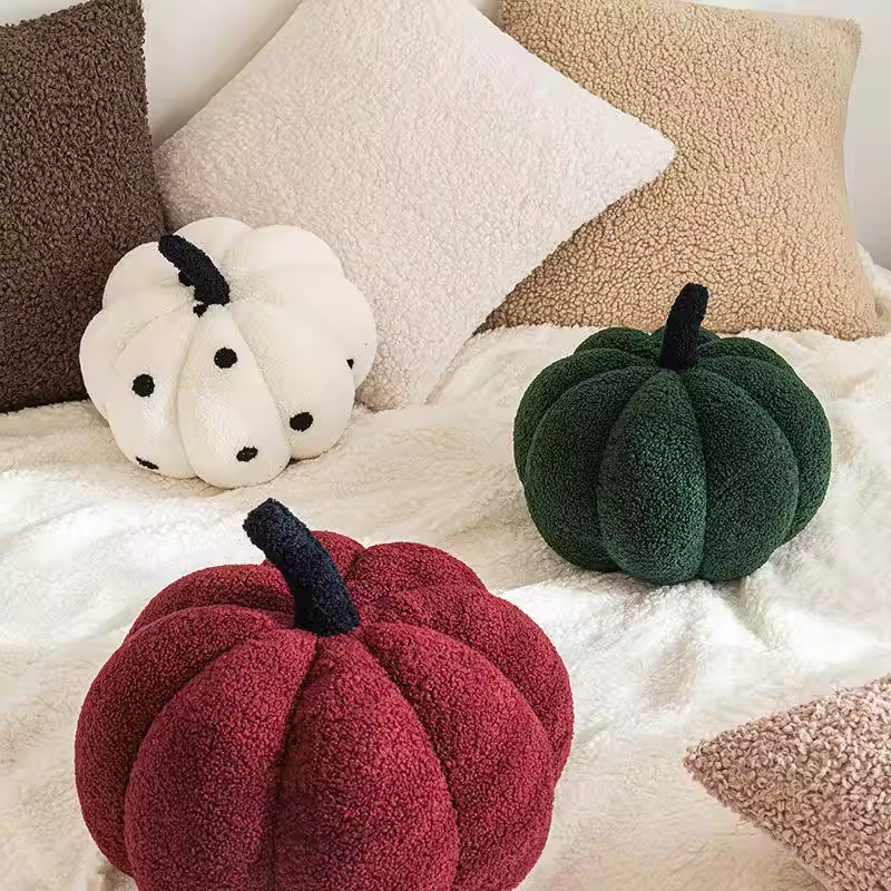 Herbst Kürbis Plüschkissen