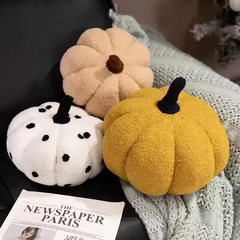 Herbst Kürbis Plüschkissen