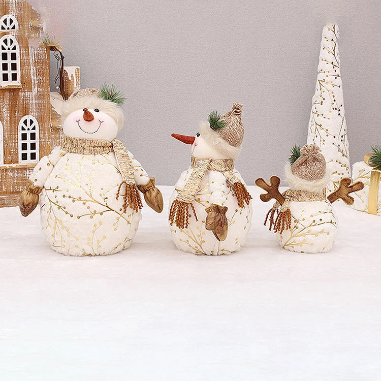 Plüsch-Schneemann-Weihnachtsmütze