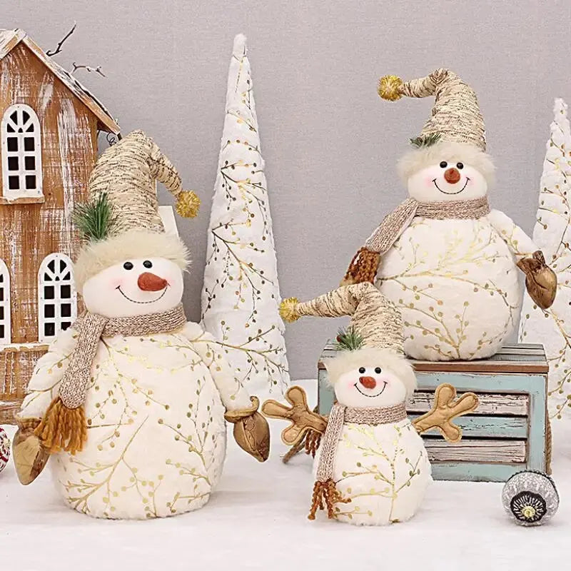 Plüsch-Schneemann-Weihnachtsmütze